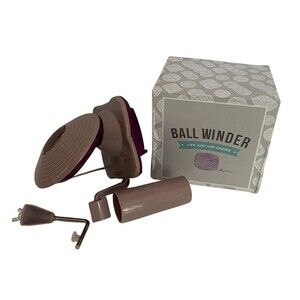 Knit Picks Hand Operated Yarn Ball Winder Purple #2500 Preowned In Box